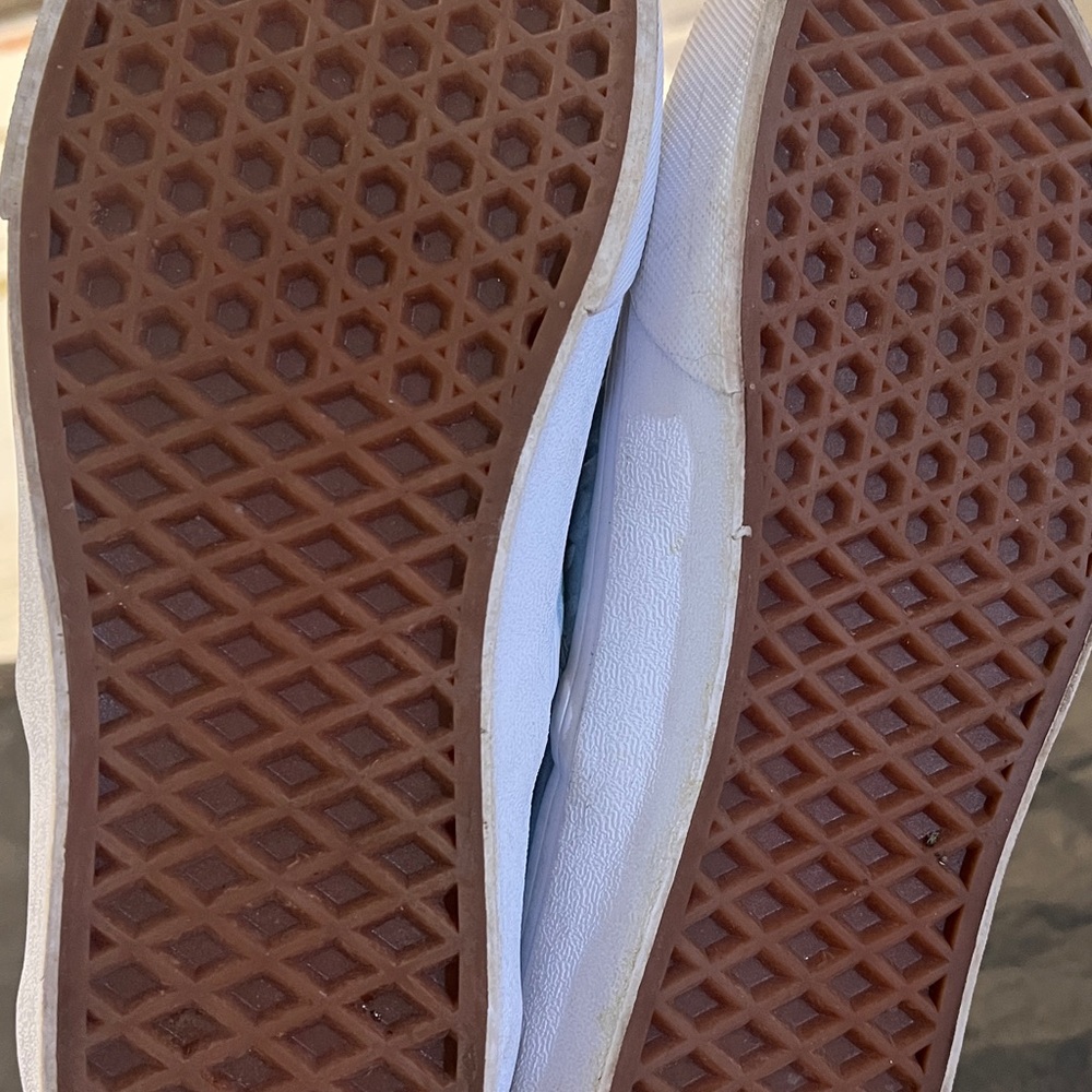 Vans Sky Blue Slip-On Shoes size  6.5 - Picture 5 of 9